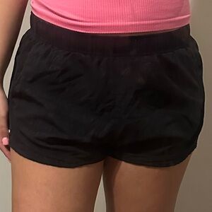 Calvin Klein black running shorts